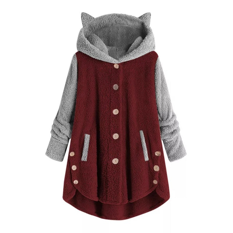 Cat Print Long Hoodies
