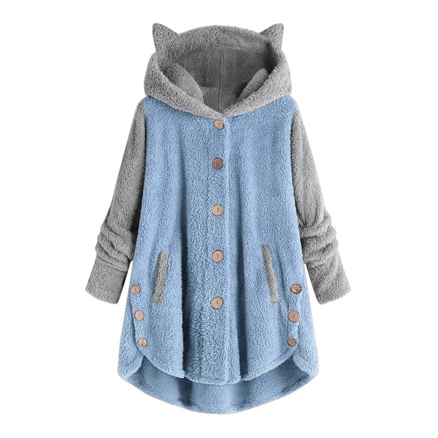 Cat Print Long Hoodies