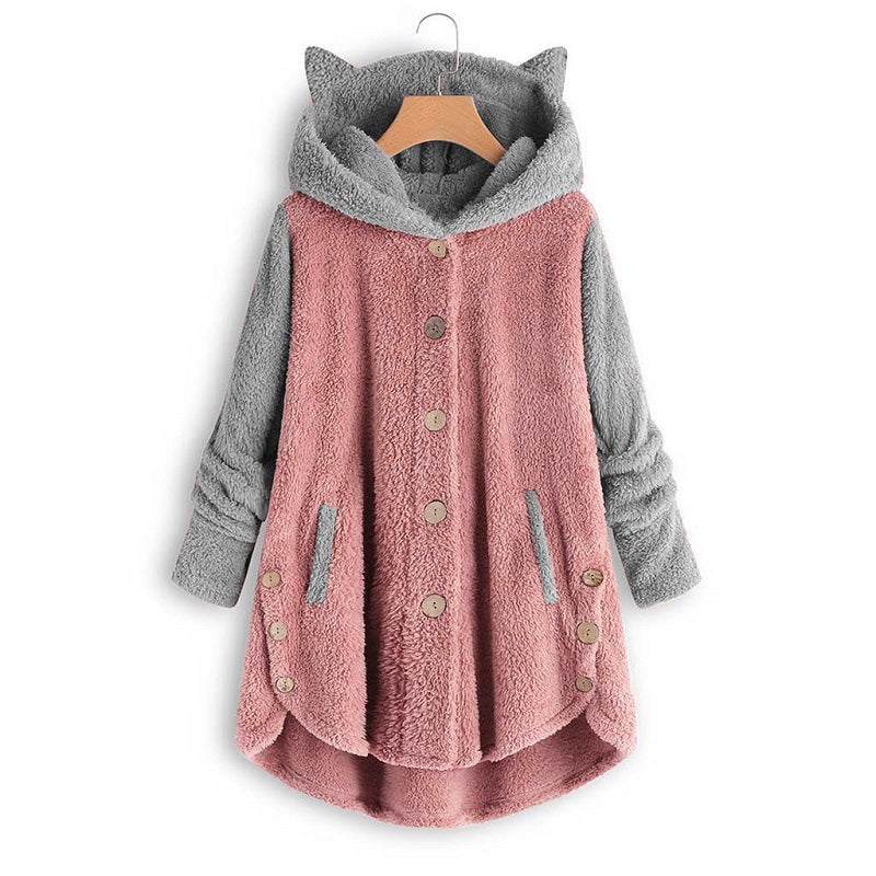 Cat Print Long Hoodies