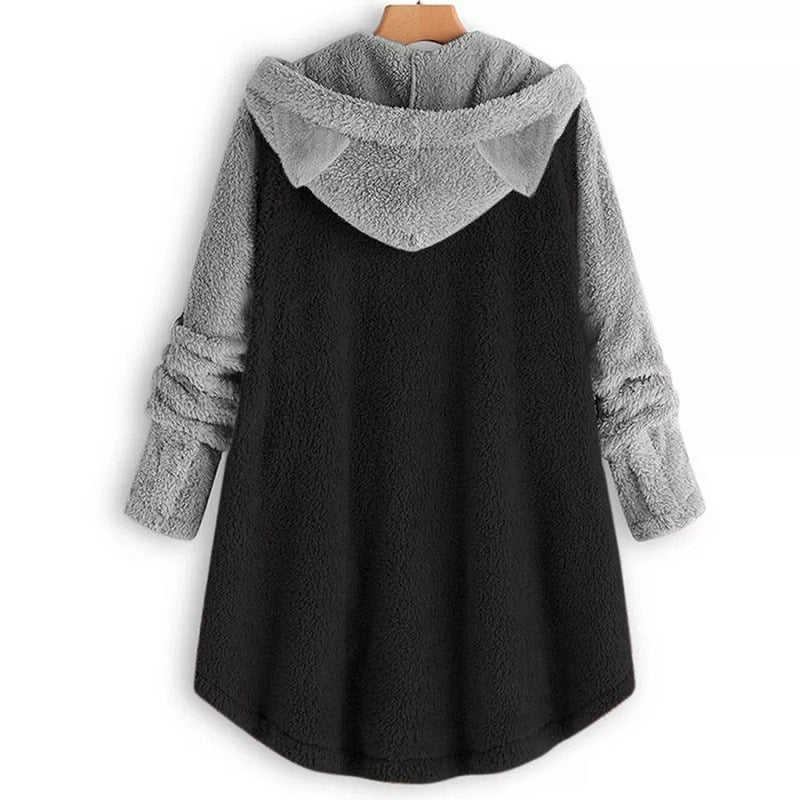 Cat Print Long Hoodies