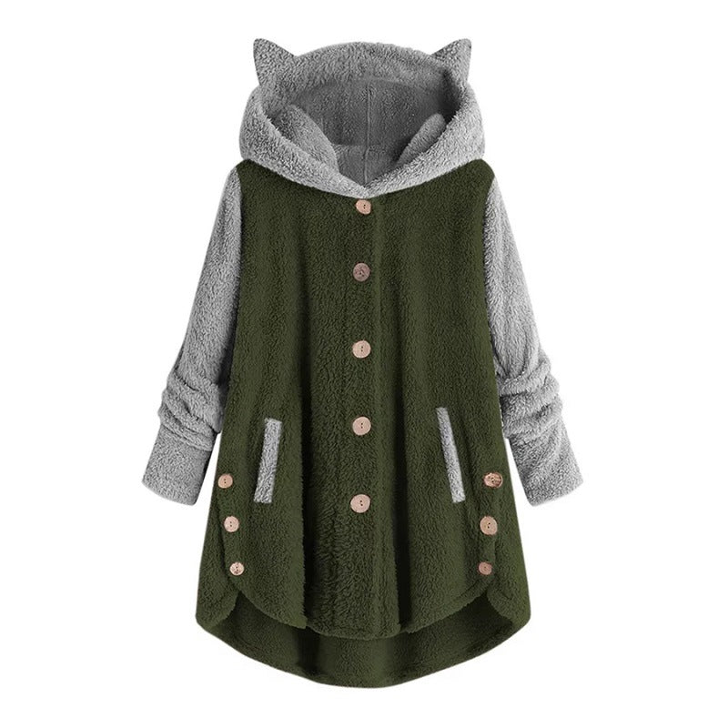 Cat Print Long Hoodies
