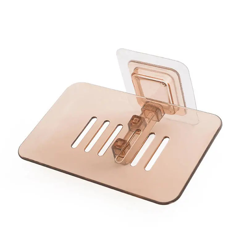 Soap Rack Mounted Self Adhesive Double Layer Holder