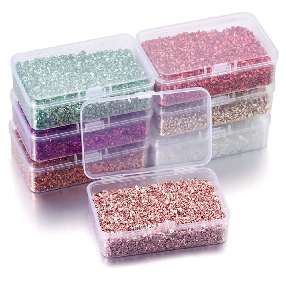 Colorful Crushed Glass Stones