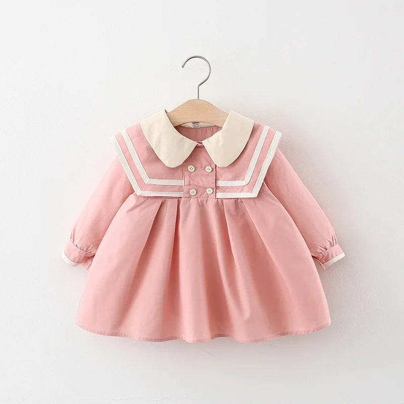 Cotton Long Sleeve Dress