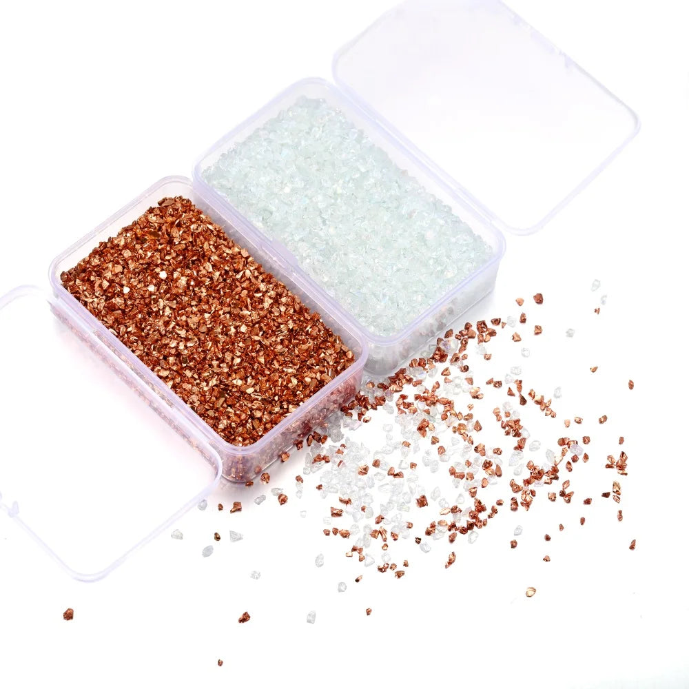 Colorful Crushed Glass Stones