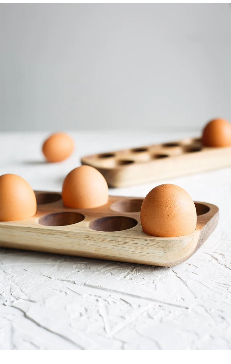 Japanese Style Wooden Egg Storage Box