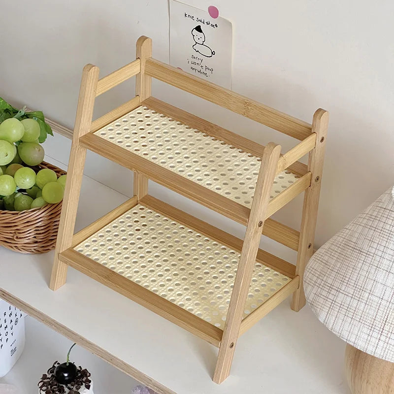 Multi-Tiers Wooden Storage Shelf
