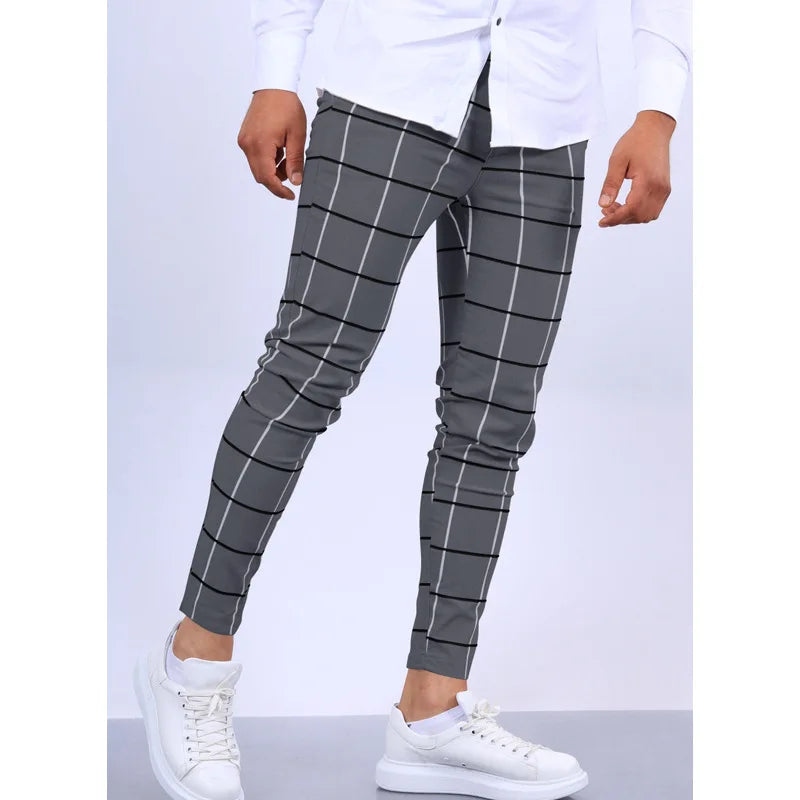 Men's Plaid Casual Pants