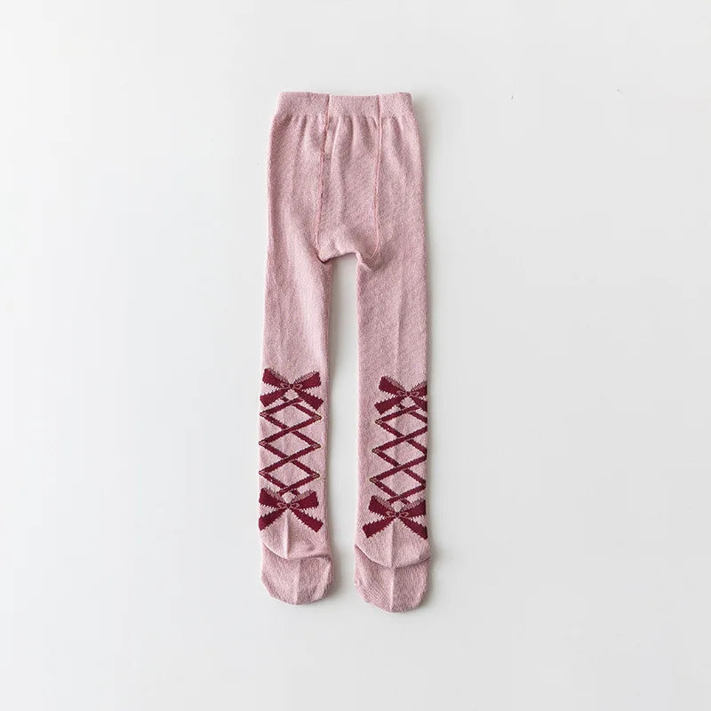 Soft Cotton Princess Bowknot Tights