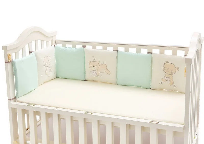 6Pcs/Set Baby Bed Protector