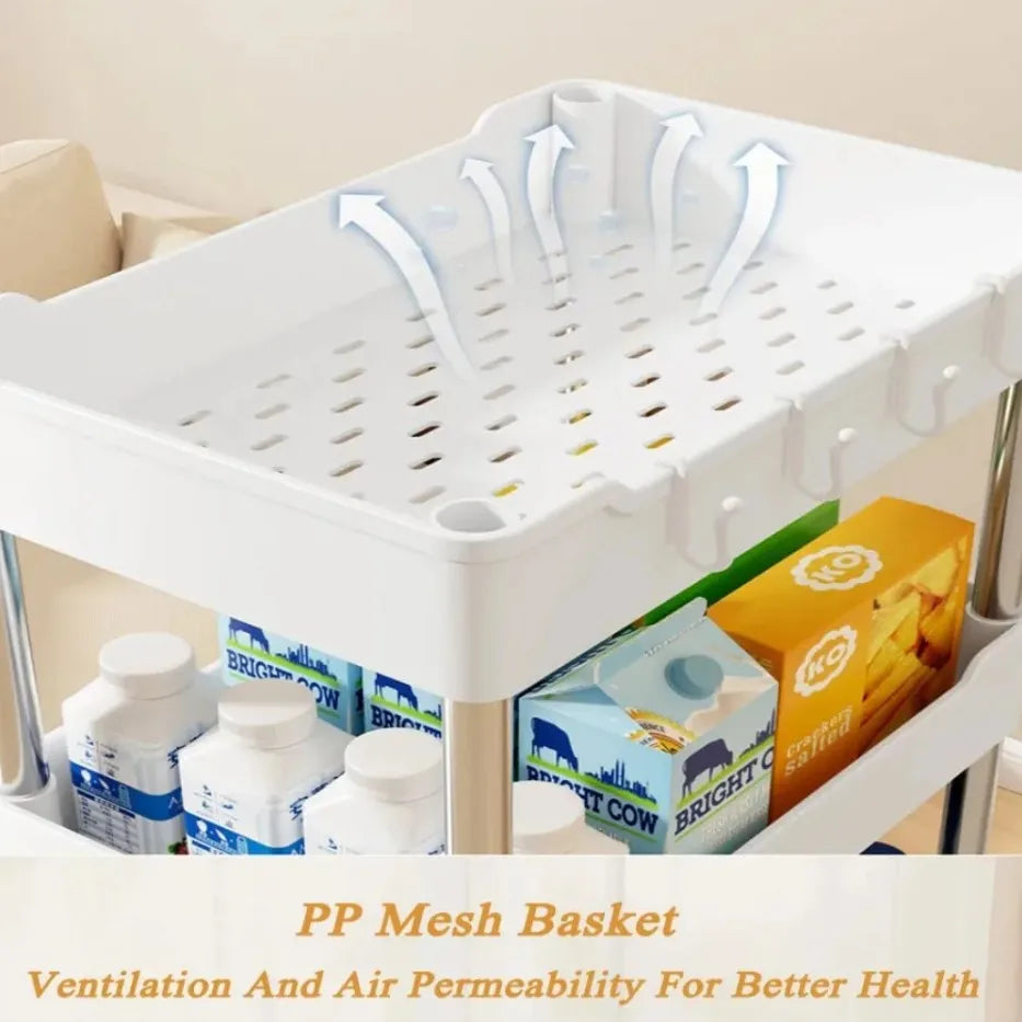 3/4 Tier Rolling Storage Cart