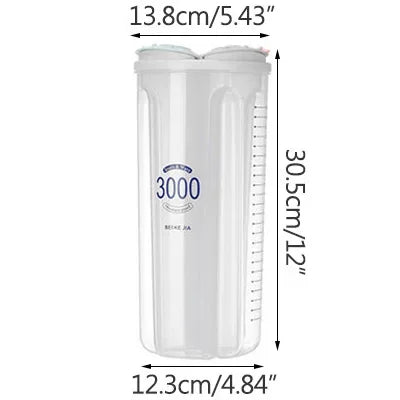 Grain Storage Box – Large-Capacity Multi-Grid Container with Moisture-Proof Sealed Lid