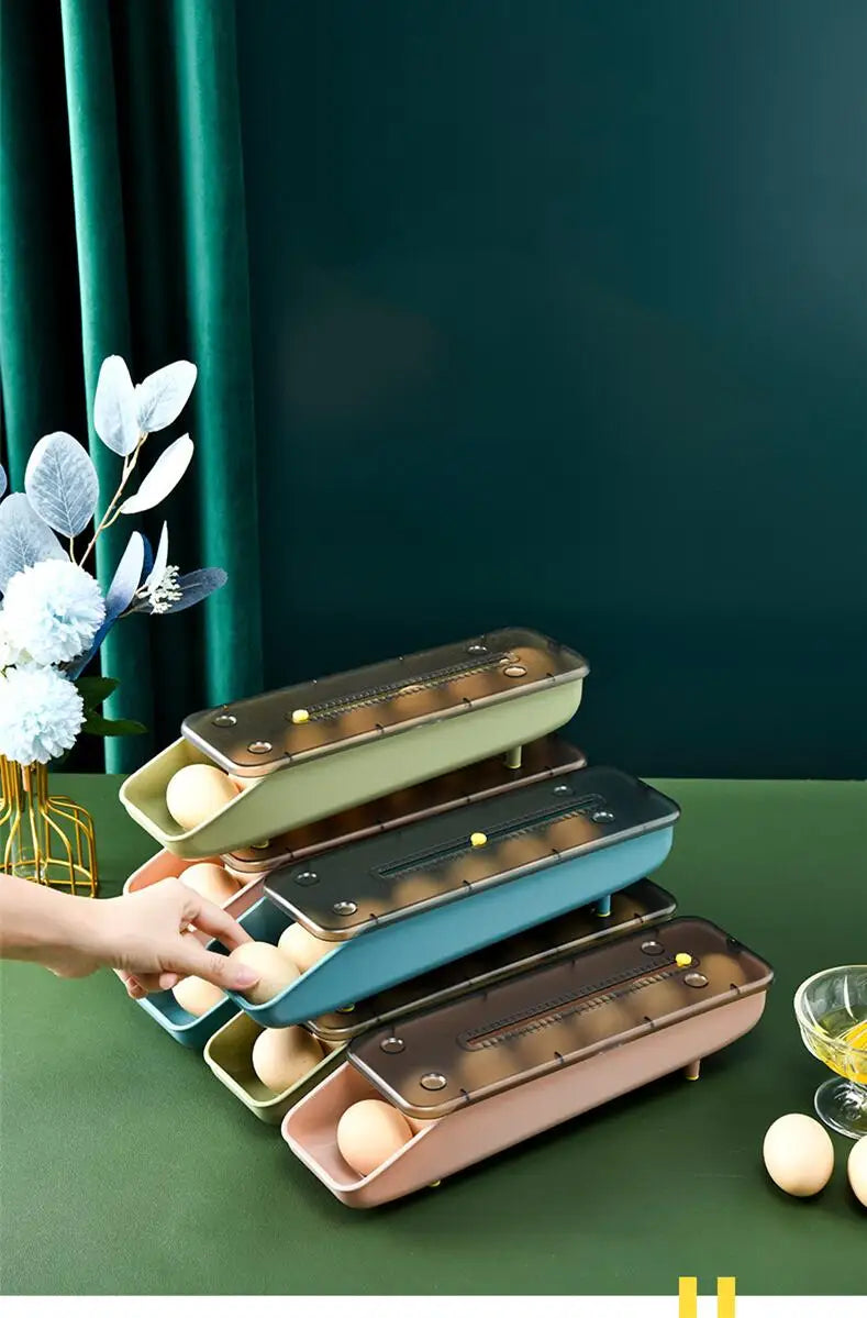 Automatic Rolling Egg Storage Box