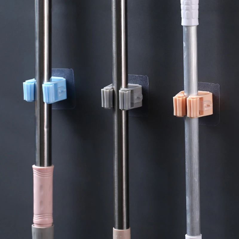 Wall Mounted Mop Organizer