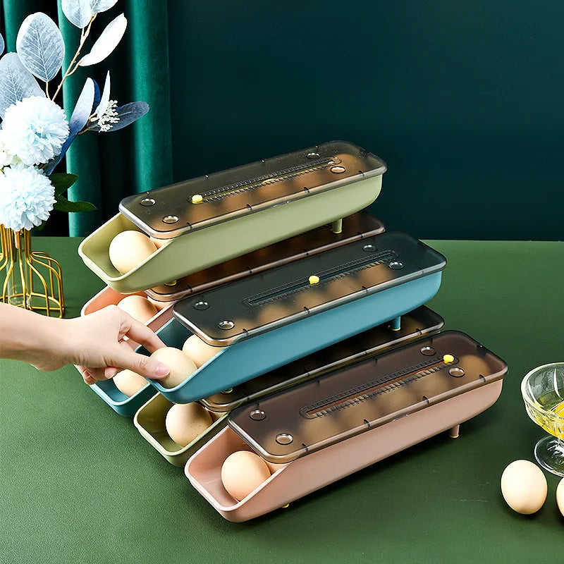 Automatic Rolling Egg Storage Box