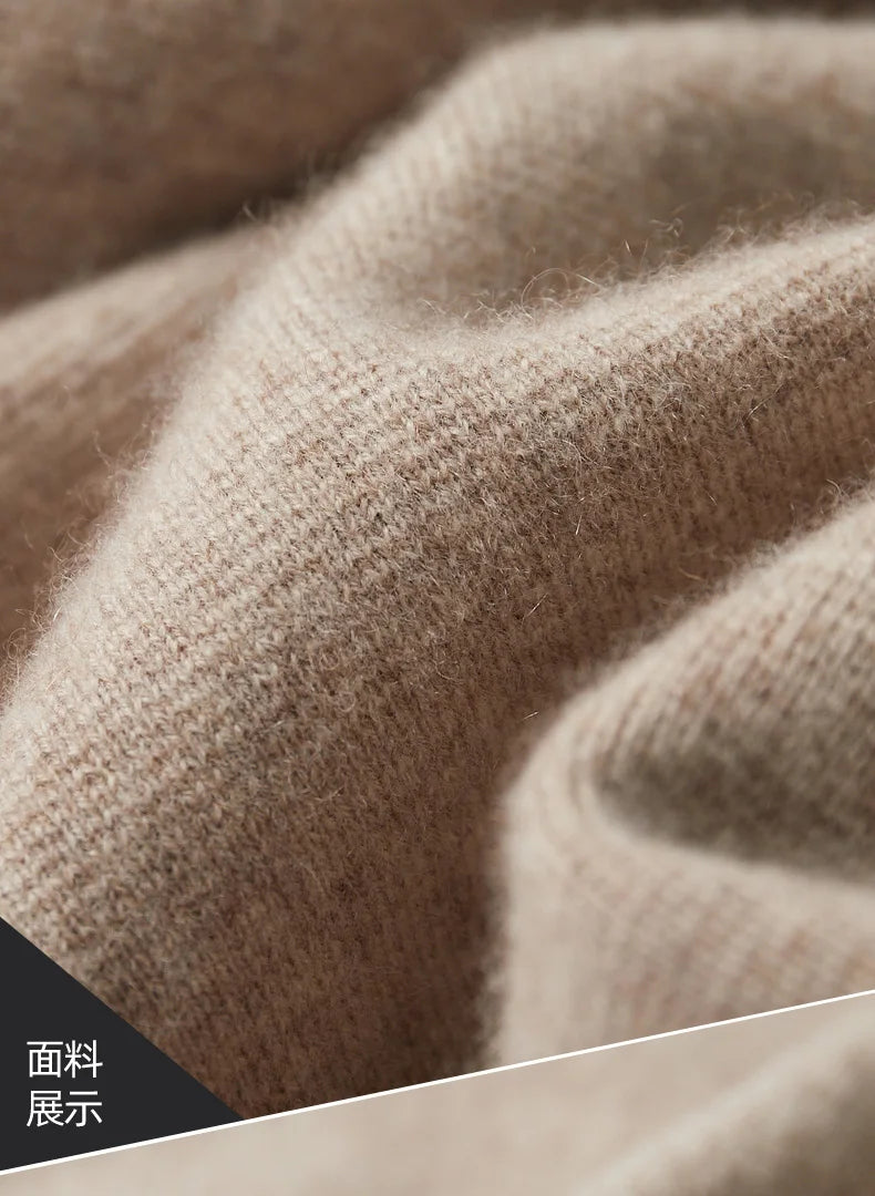 Men's 100% cashmere cardigan sweater