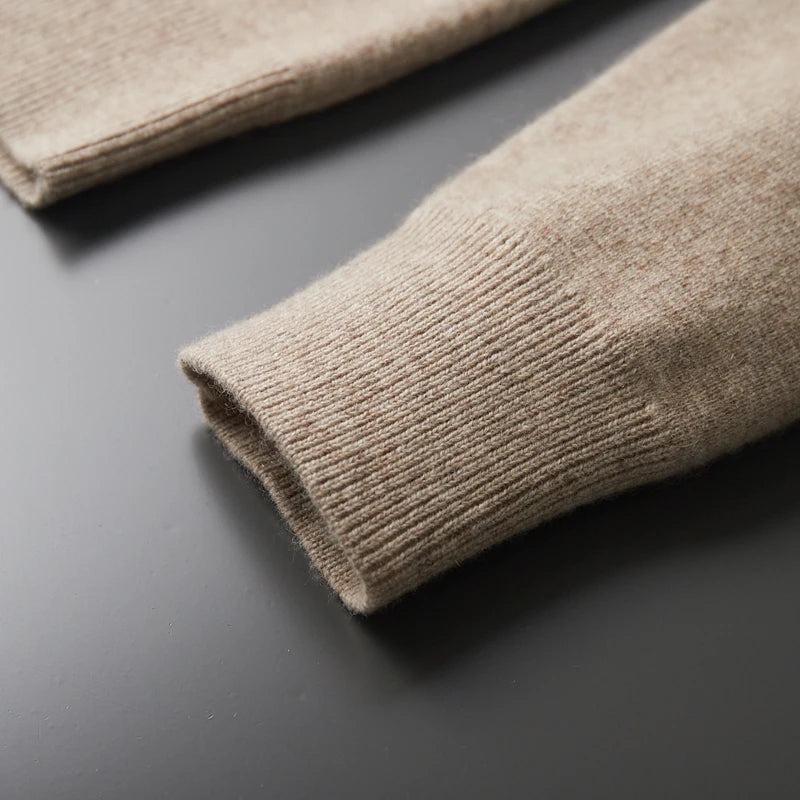 Men's 100% cashmere cardigan sweater