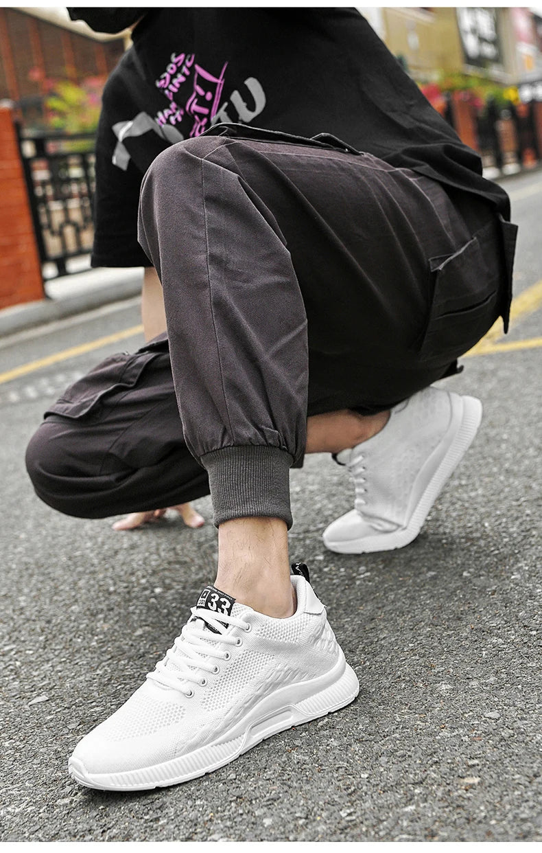 Men Sneakers With Hidden Heels
