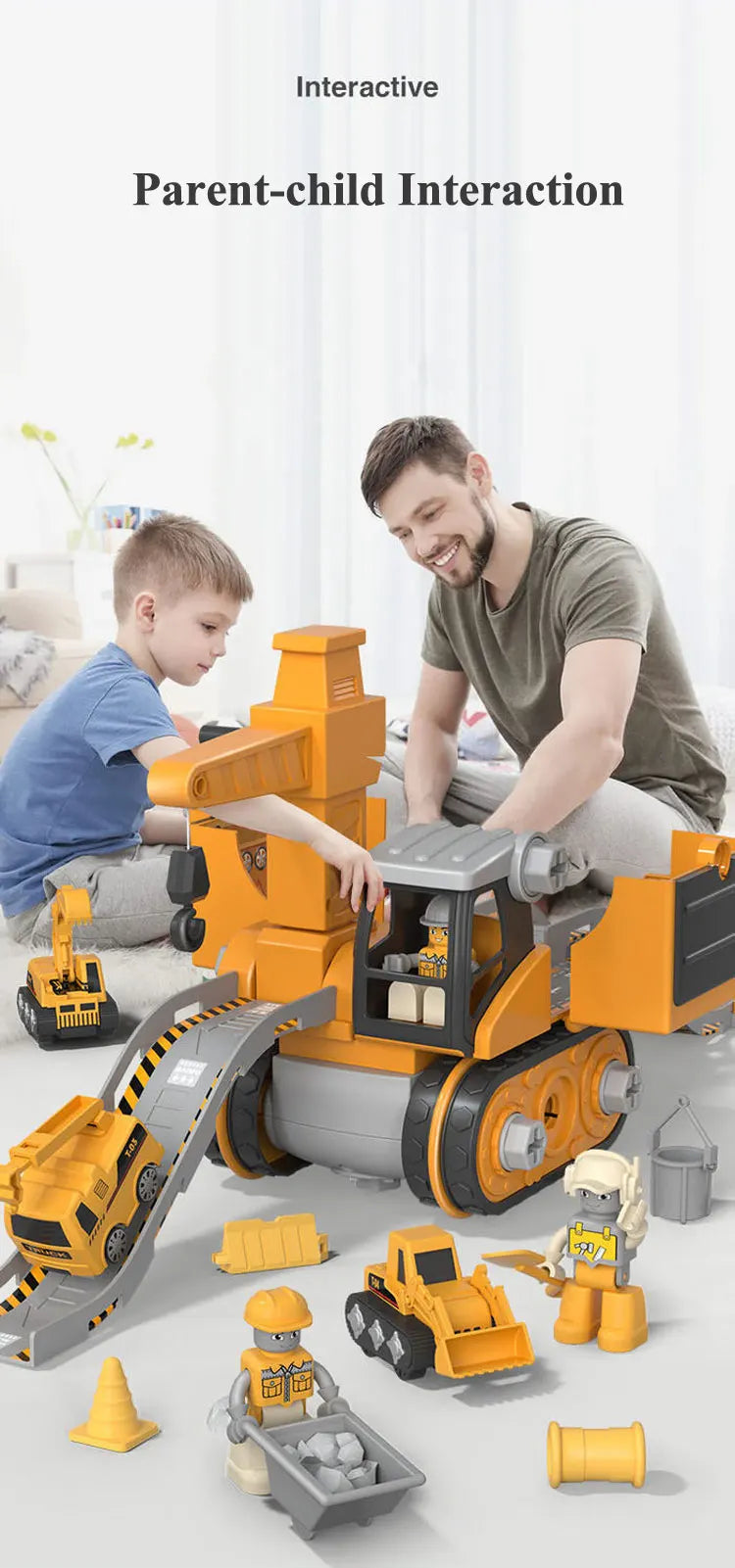 Kids Engineering Vehicle Electric Drill Tool Toys