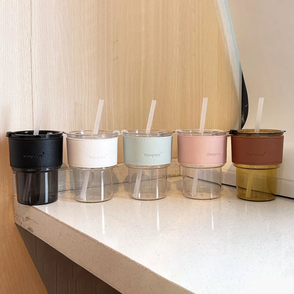 Straw Cup with Lid