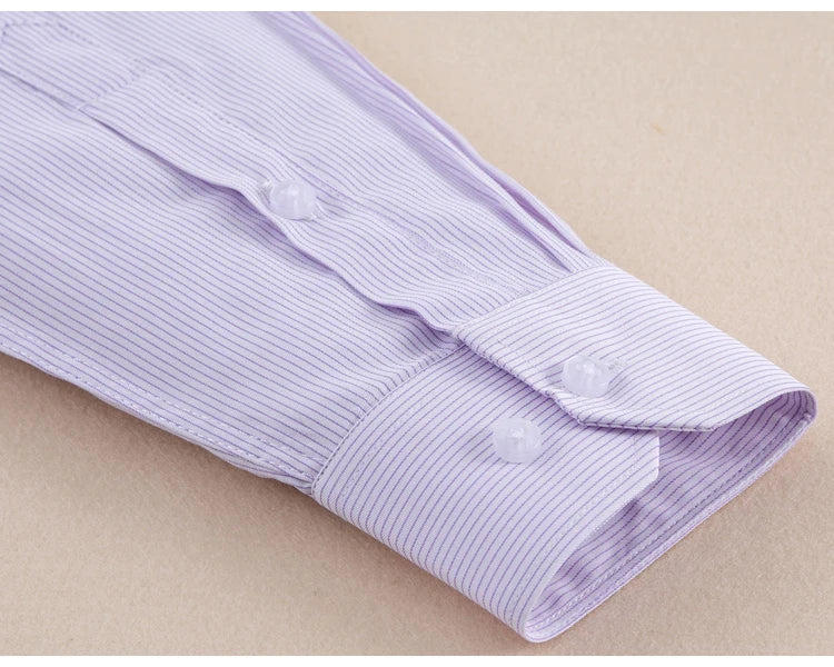 Men's Classic Long Sleeve Solid/striped Shirts