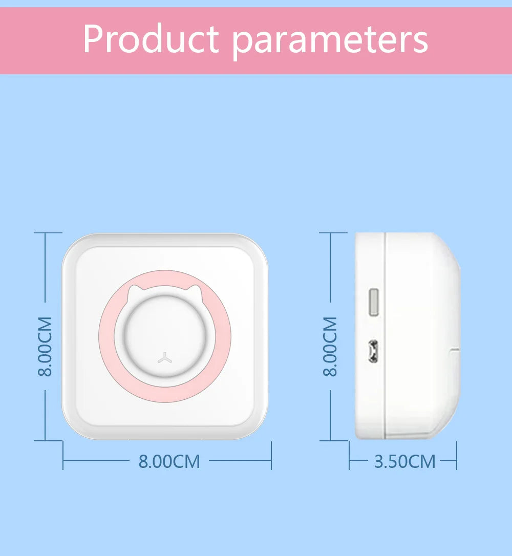 Portable Mini Bluetooth Photo Printer