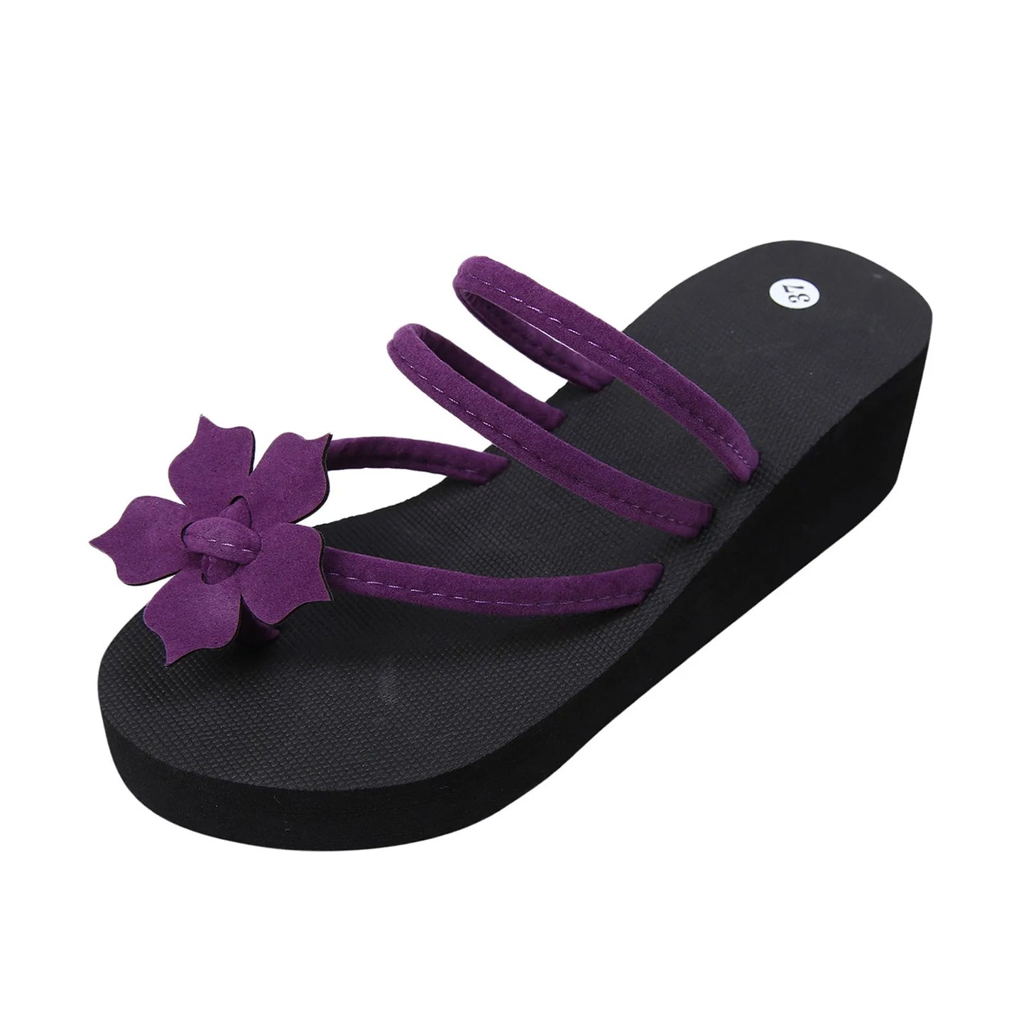 Bohemia Casual Flower Slip On Flat Sandals