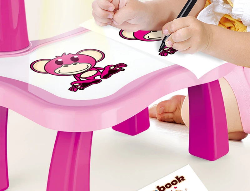 led drawing projectable painting set table
