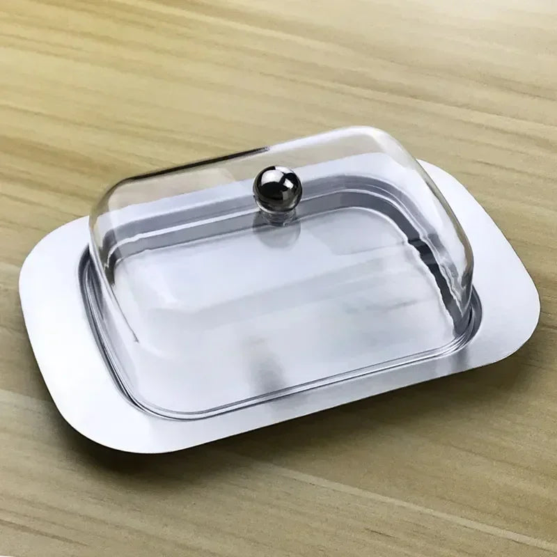 Stainless Steel Butter Dish with Lid