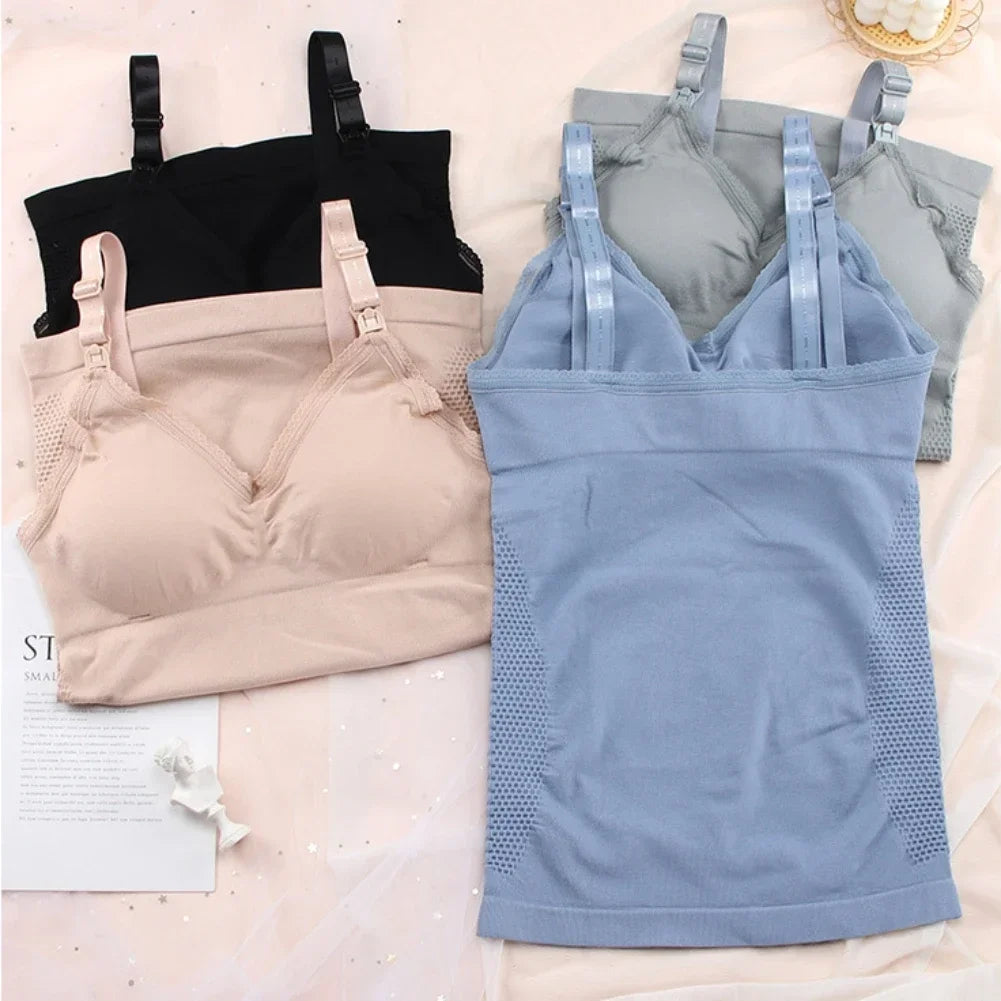 Sleeveless Nursing Tank Top Size Maternity Clothing