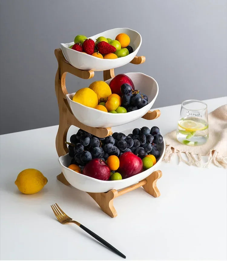 Two/Three layer Plastic Fruit Plate
