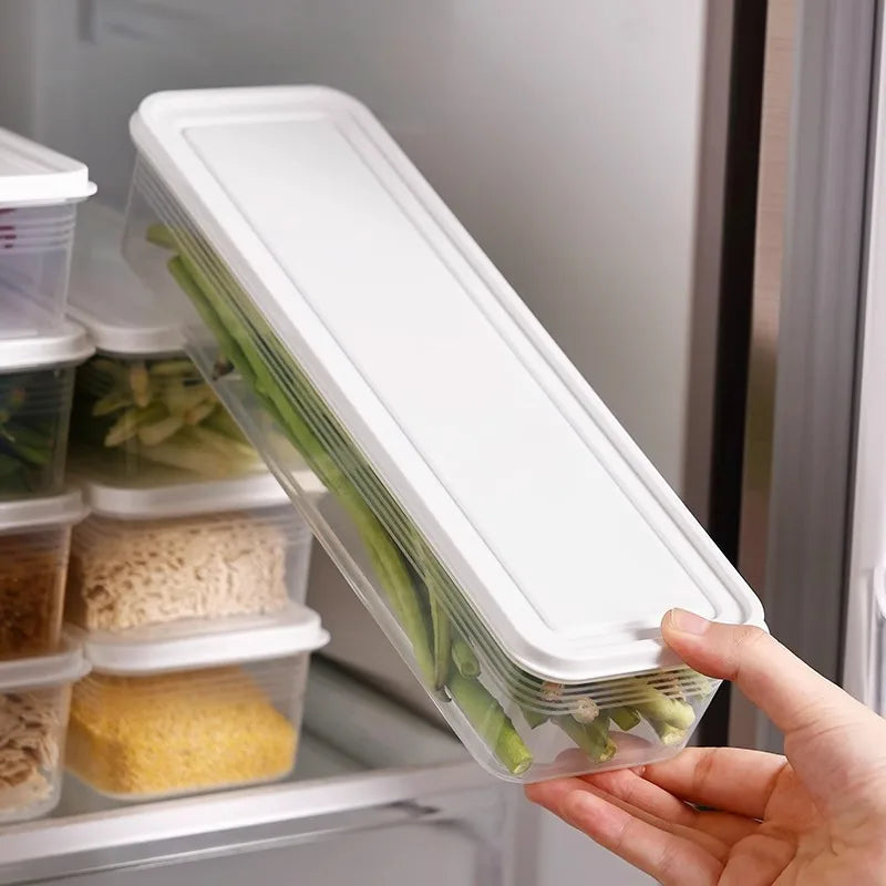 Multi-Pack Food Storage Containers – 2/4pcs Fresh-Keeping Boxes with Lids for Fridge & Kitchen