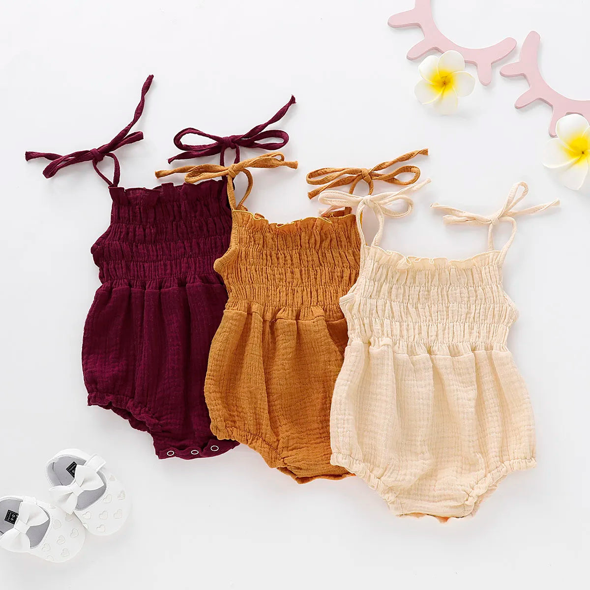 Baby Girl Sleeveless Romper