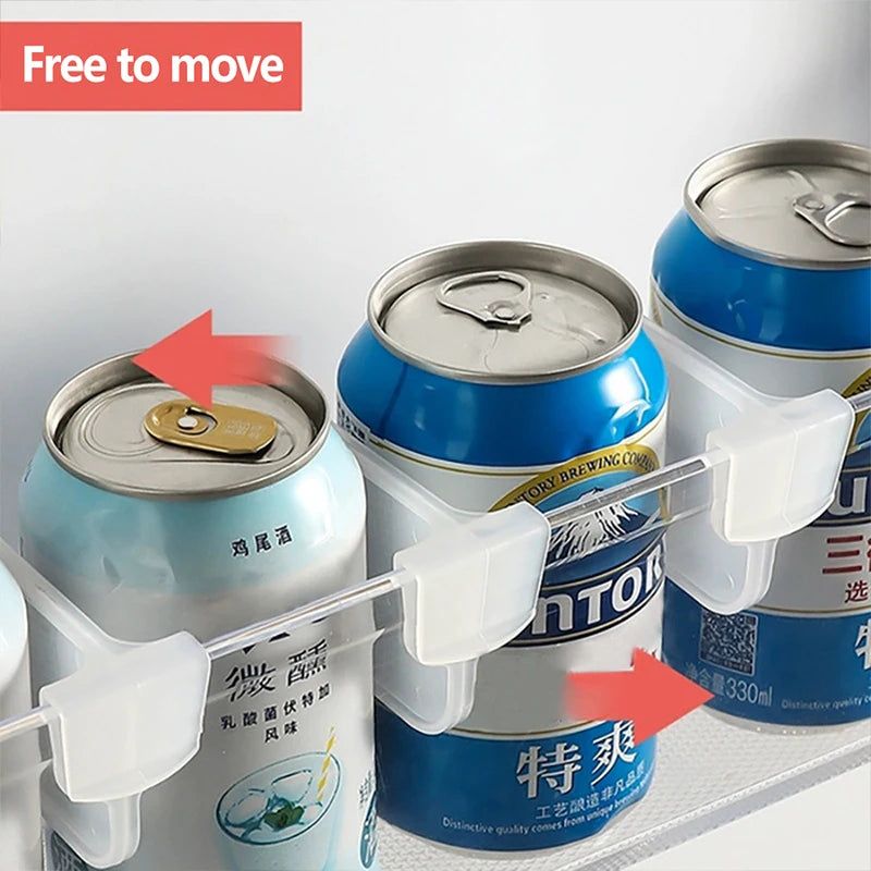 Refrigerator Partition Board Retractable Plastic Divider Storage