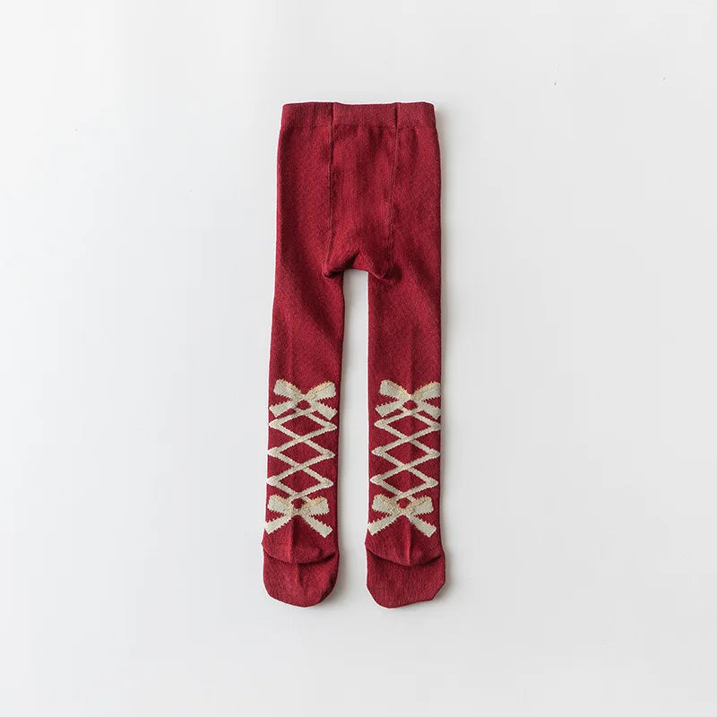 Soft Cotton Princess Bowknot Tights