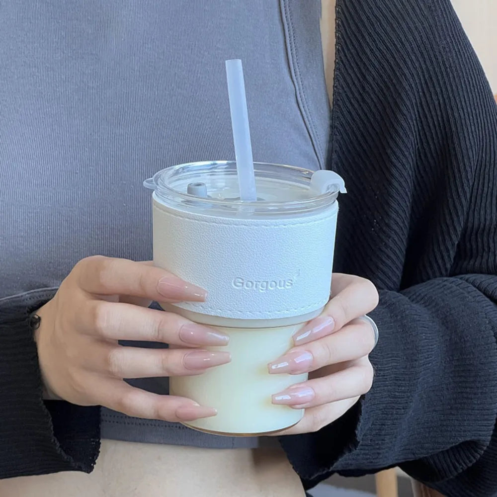 Straw Cup with Lid