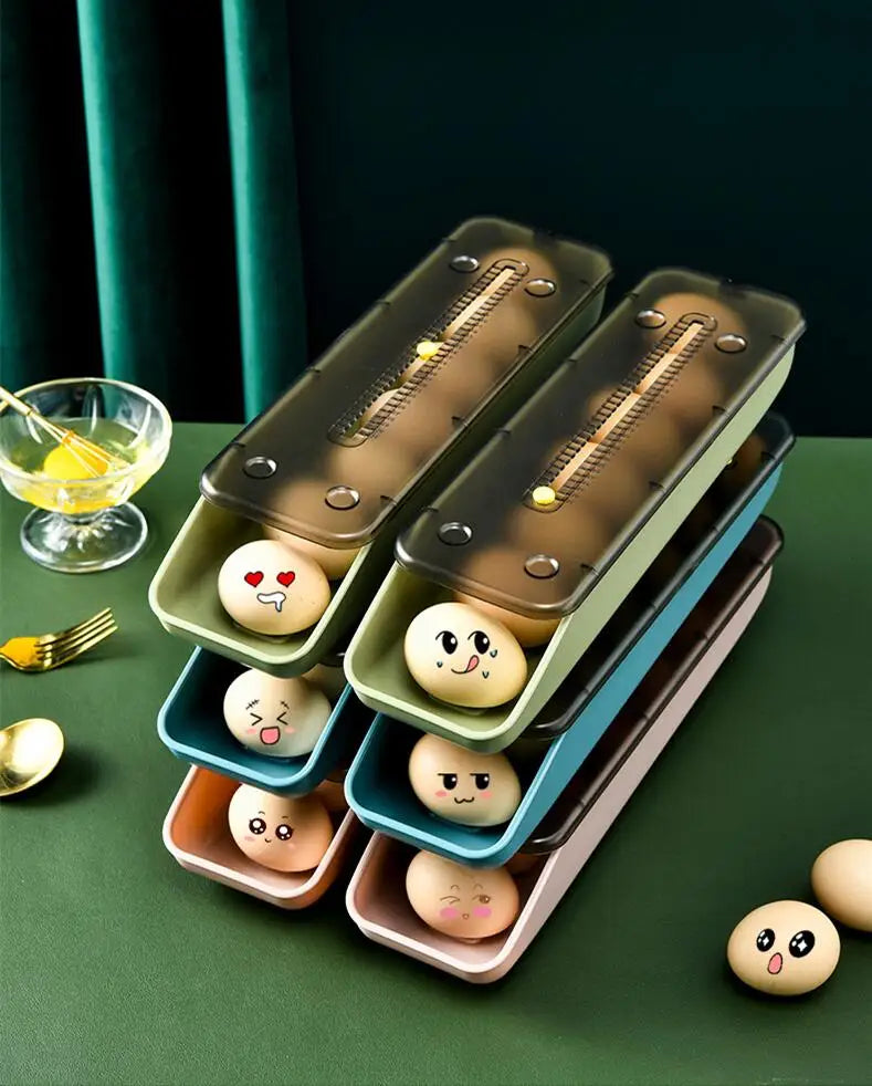 Automatic Rolling Egg Storage Box