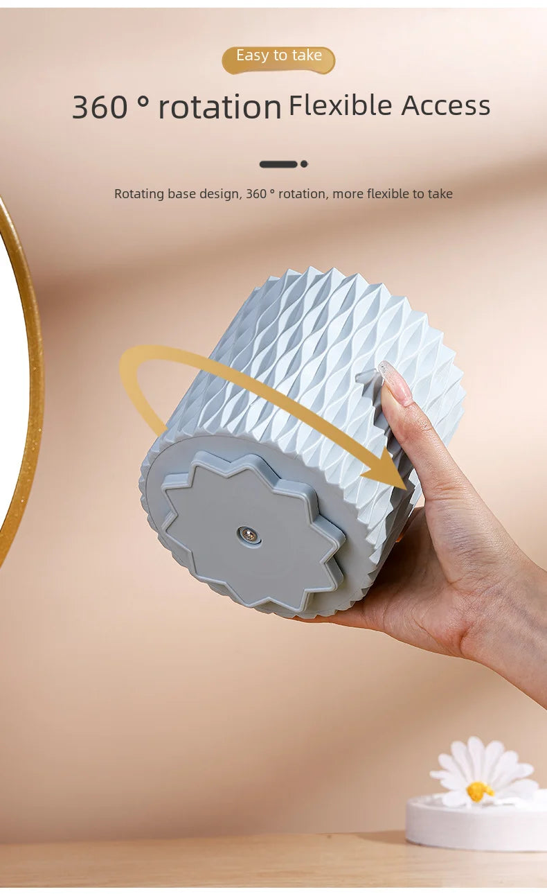 360° Rotating Makeup Brushes Holder