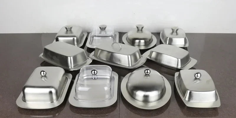 Stainless Steel Butter Dish with Lid