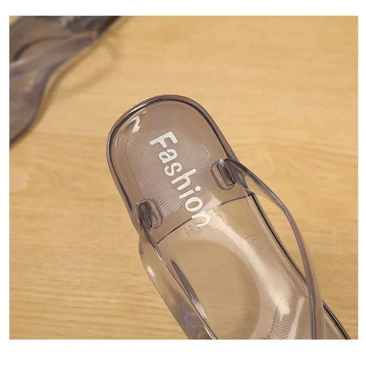 Flip Flops Beach Clear Crystal Casual Summer Sandals