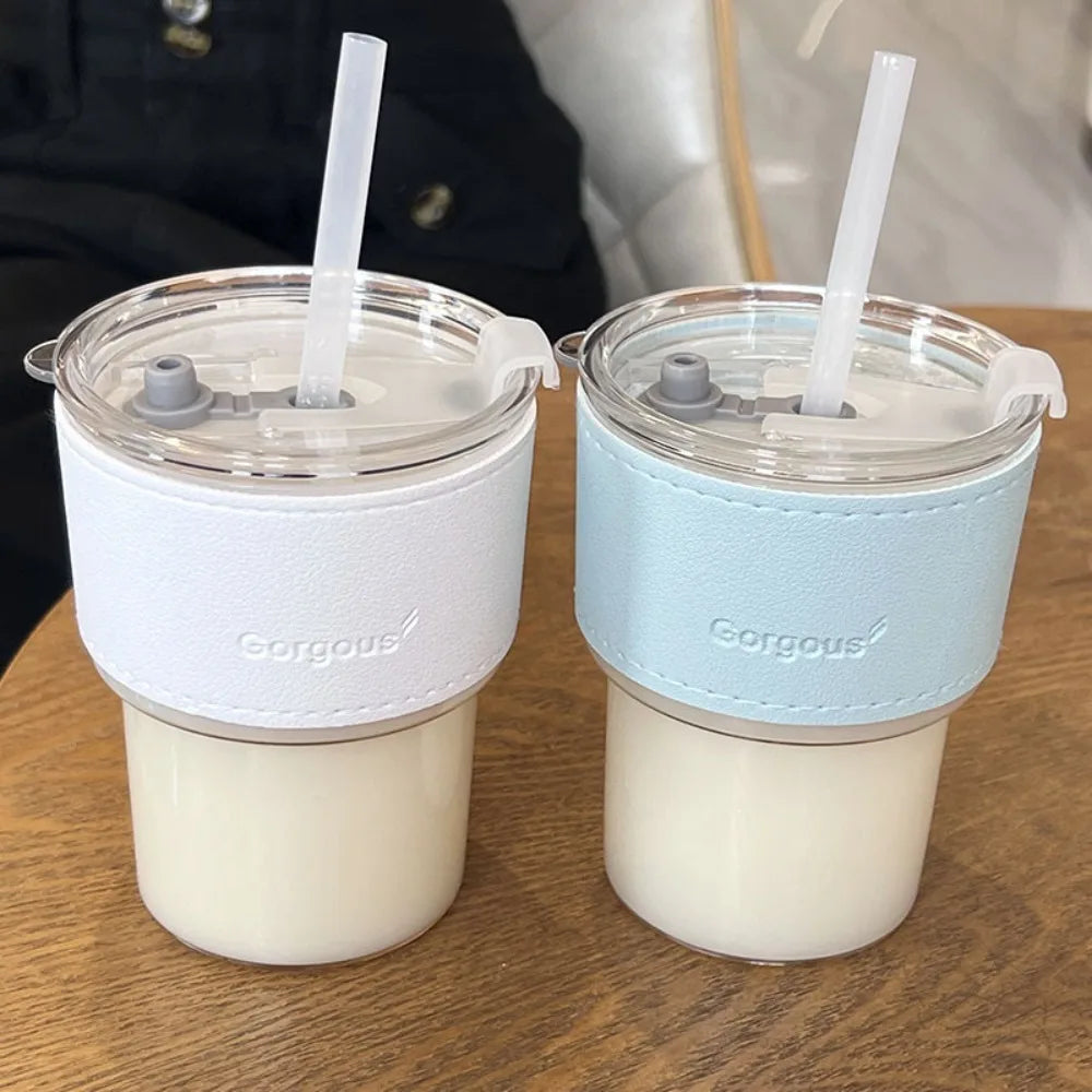 Straw Cup with Lid