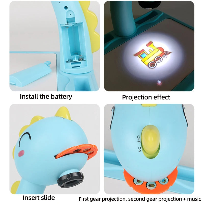 led drawing projectable painting set table