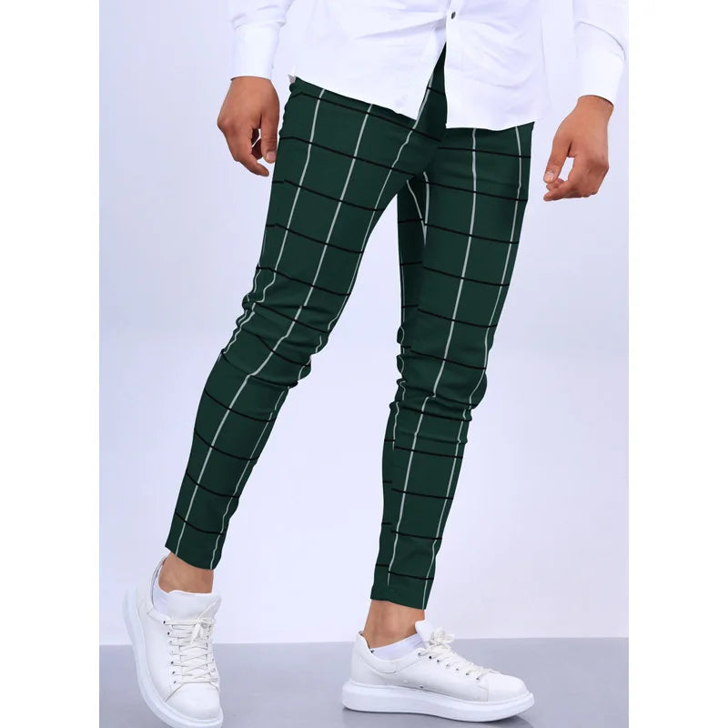 Men's Plaid Casual Pants