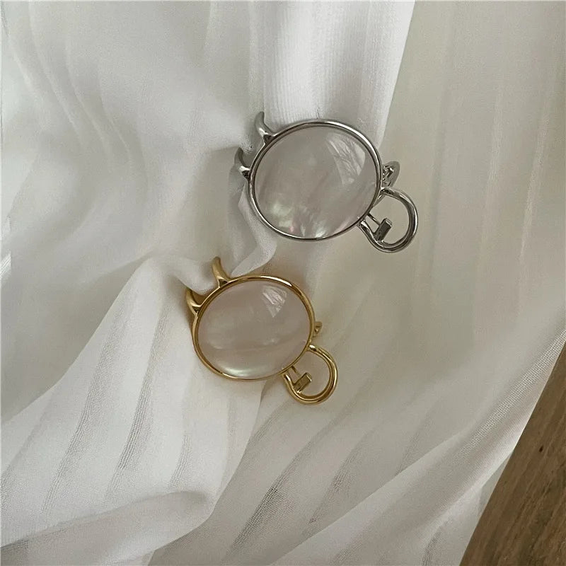 Round Pearl Claw Clips