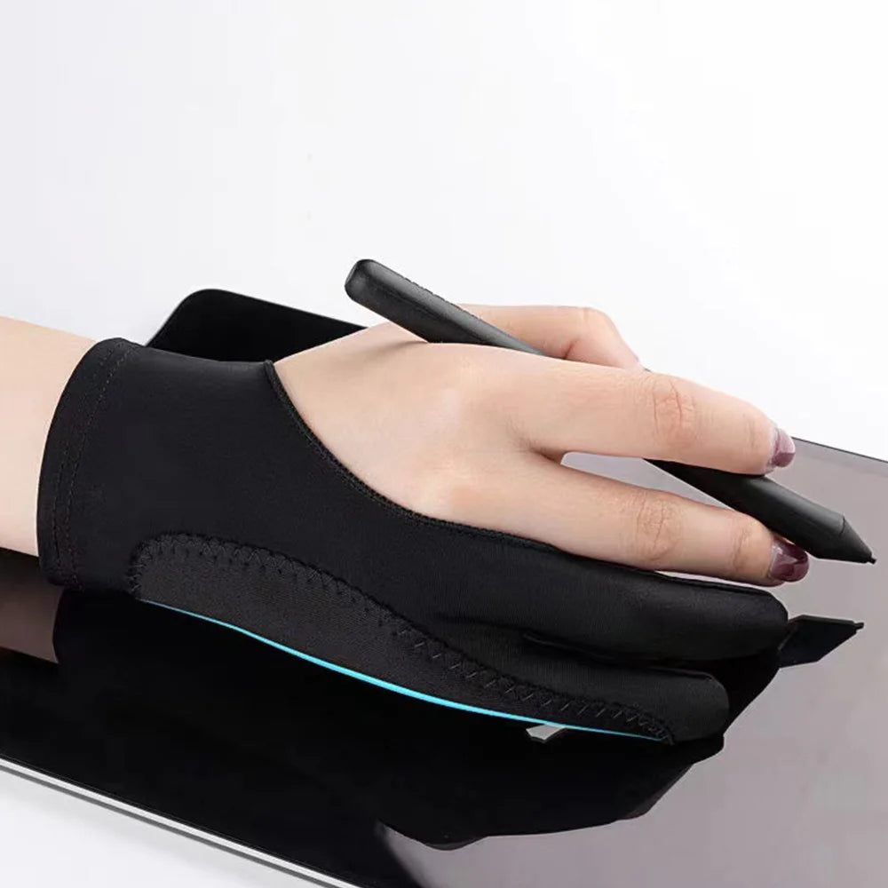 Two-Fingers Anti-Fouling Table Drawing Gloves