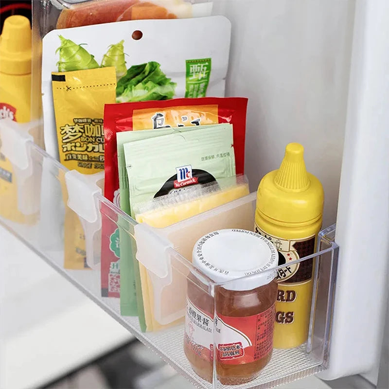 Refrigerator Partition Board Retractable Plastic Divider Storage