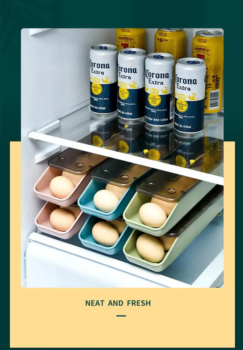 Automatic Rolling Egg Storage Box