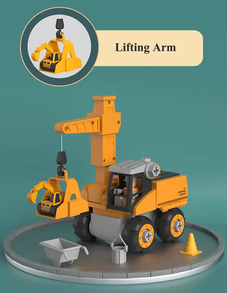 Kids Engineering Vehicle Electric Drill Tool Toys