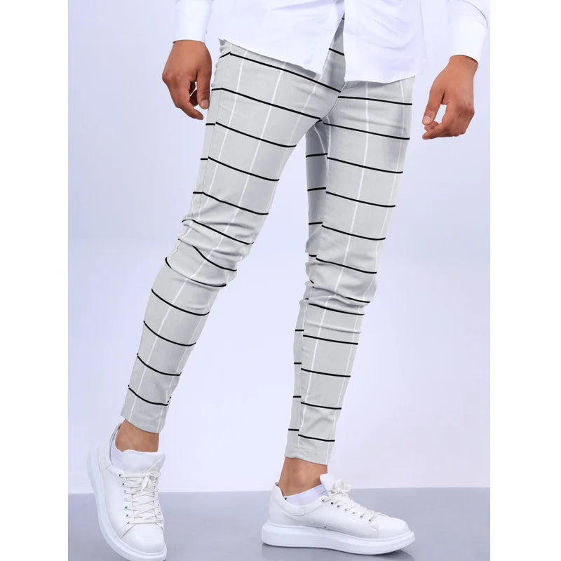 Men's Plaid Casual Pants