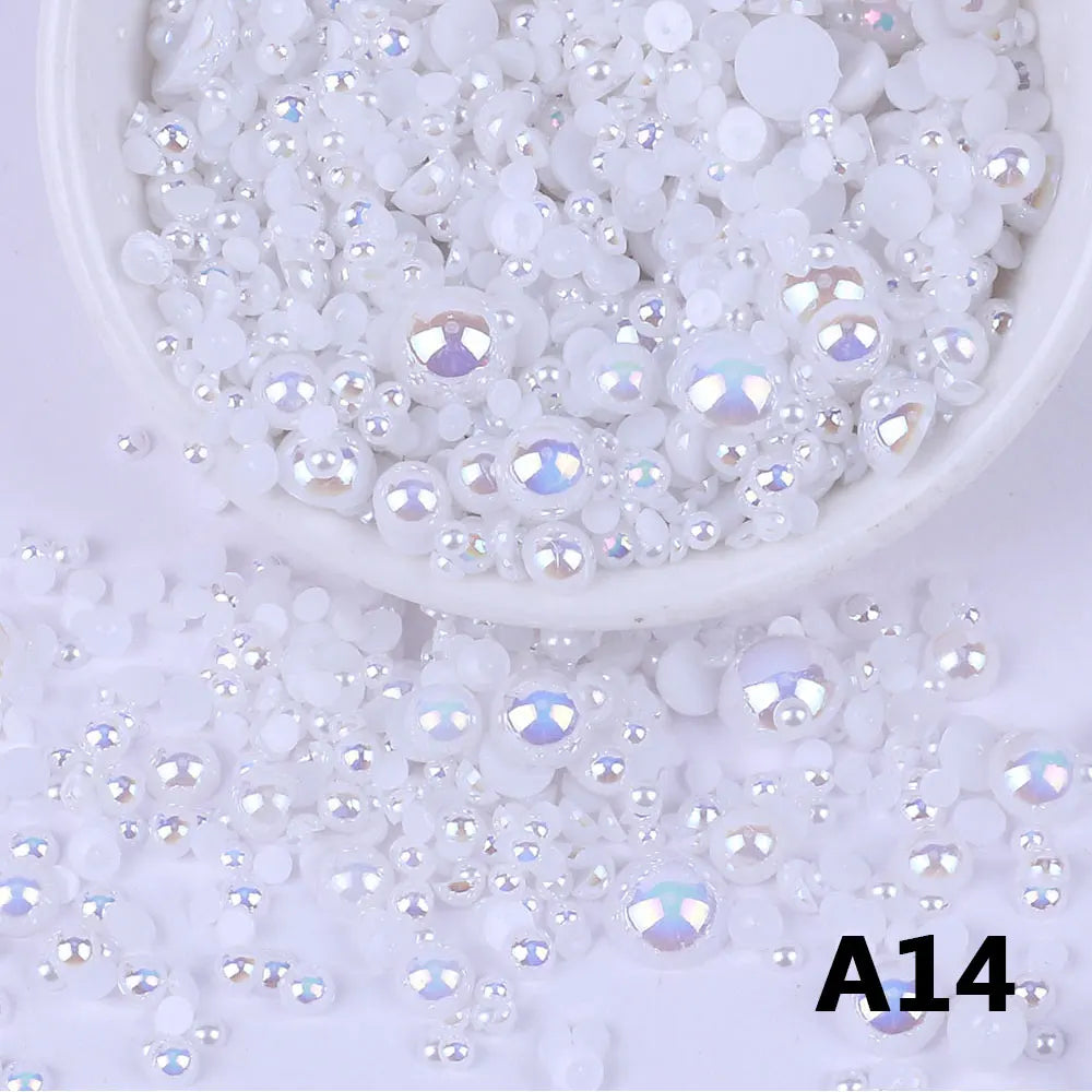 Random Mix Beads Imitation Pearl